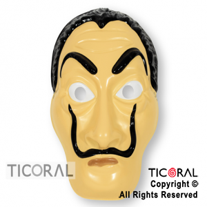 MASCARA DE LA CASA DE PAPEL LADRON DE PLASTICO x 6